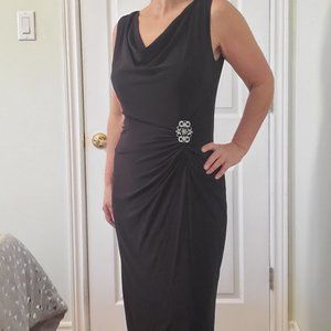Black with Rhinestone Accent Dress